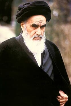 Portrait de l'Imam Rouhollah Khomeini