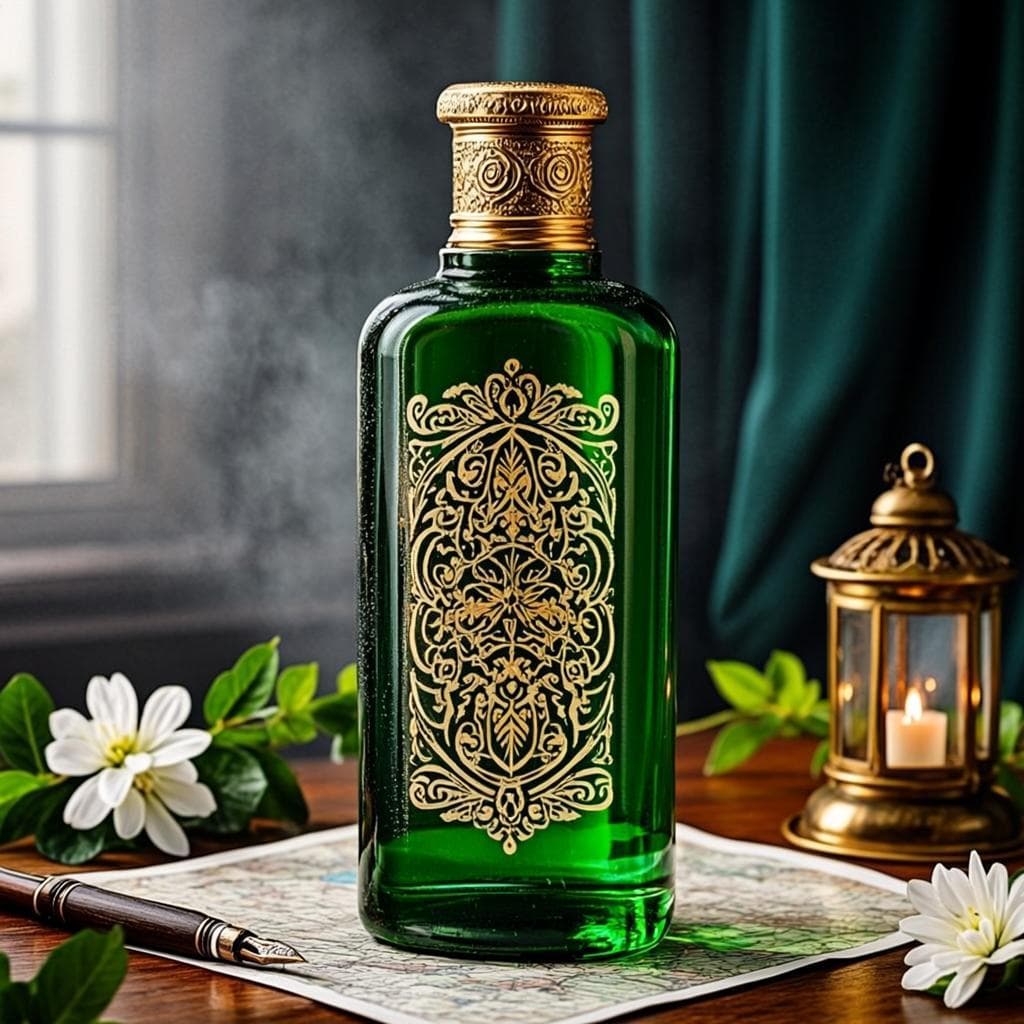 Neauphle-le-Château — bouteille verre émeraude 500 ml